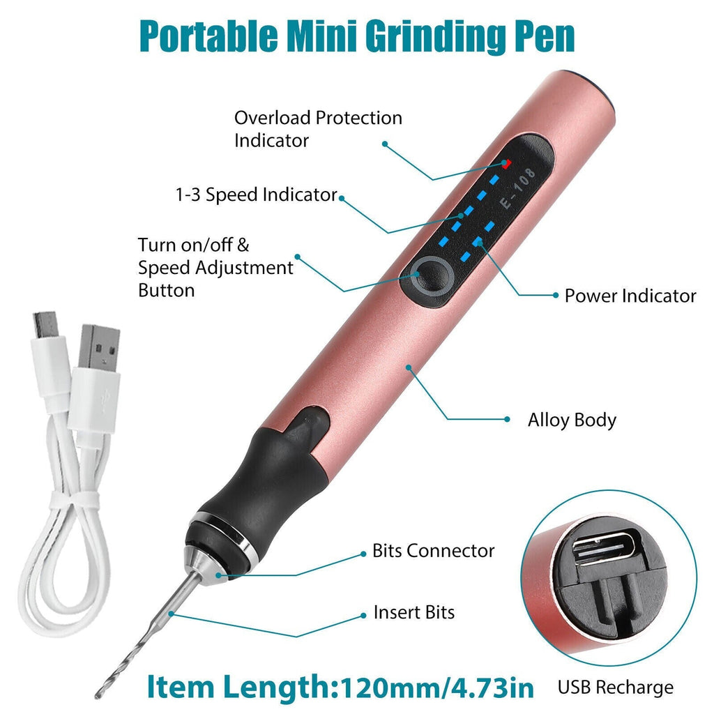 Engraving Pen with 33Bits Electric Cordless Rotary Tools Professional Engraver