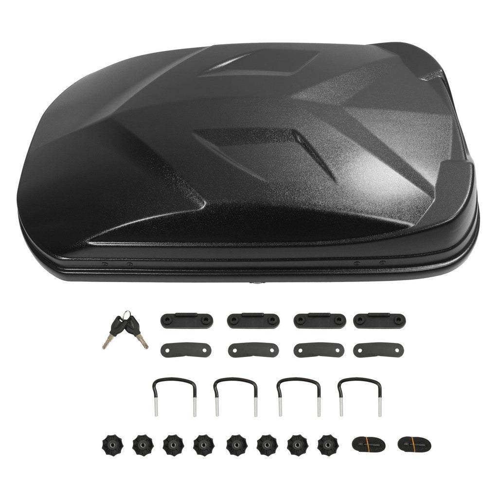 15 Cubic Hard Shell Roof Top Mount Car Storage Travel Luggage Box Cargo Carrier
