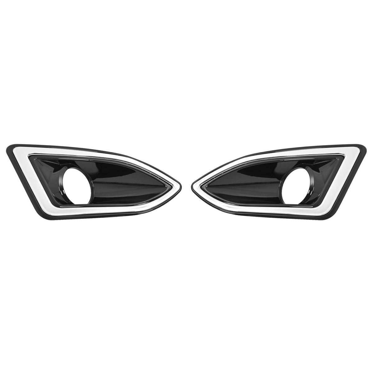 Fog Light Trim Bezel Cover Left & Right Pair For Ford Edge 2015 2016 2017 2018
