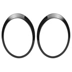 Black Headlight Trims Ring Bezels Cover Pair For Mini Cooper R55 R56 2007-2015