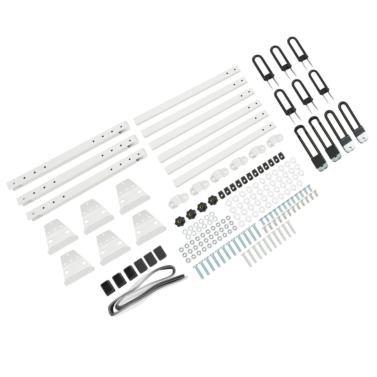 3-Bars Cargo Van High Ladder Roof Rack For Nissan NV 1500 2500 3500 750 lbs