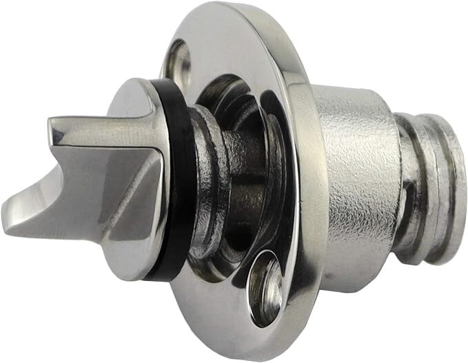 1Pc Oval Garboard Drain Plug 316 Stainless Steel Boat Fits 25mm 1'' Hole Thread