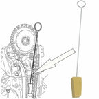 Cam Phaser Lock Out Kit, Camshaft Pulley Mounting Bolt and Timing Chain for Ford