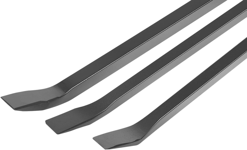 3-Piece Pry Bar Set 12", 17" and 25" Heavy Duty Pry Bar Angled End LSQ42103