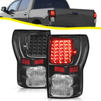 For Toyota Tundra 2007-2013 Full LED Tail Lights Lamps Left+Right Pair Set Black