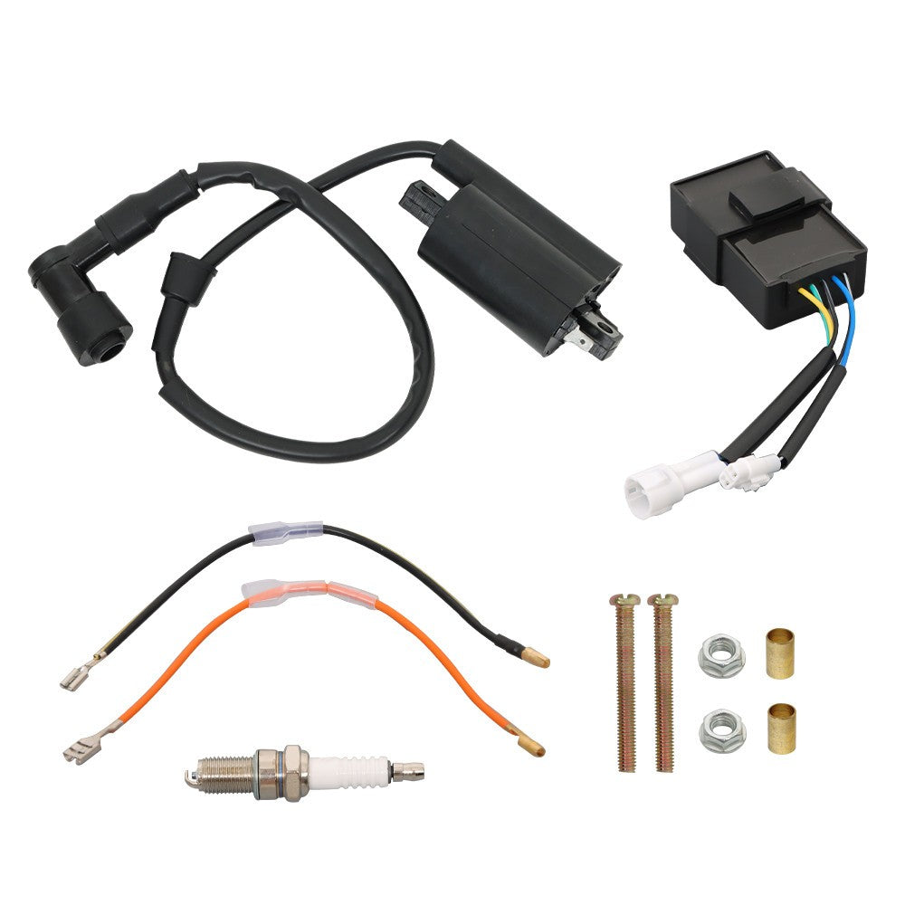 Ignition Coil CDI Spark Plug Kit For Kawasaki Bayou300 KLF300B 1988-2004