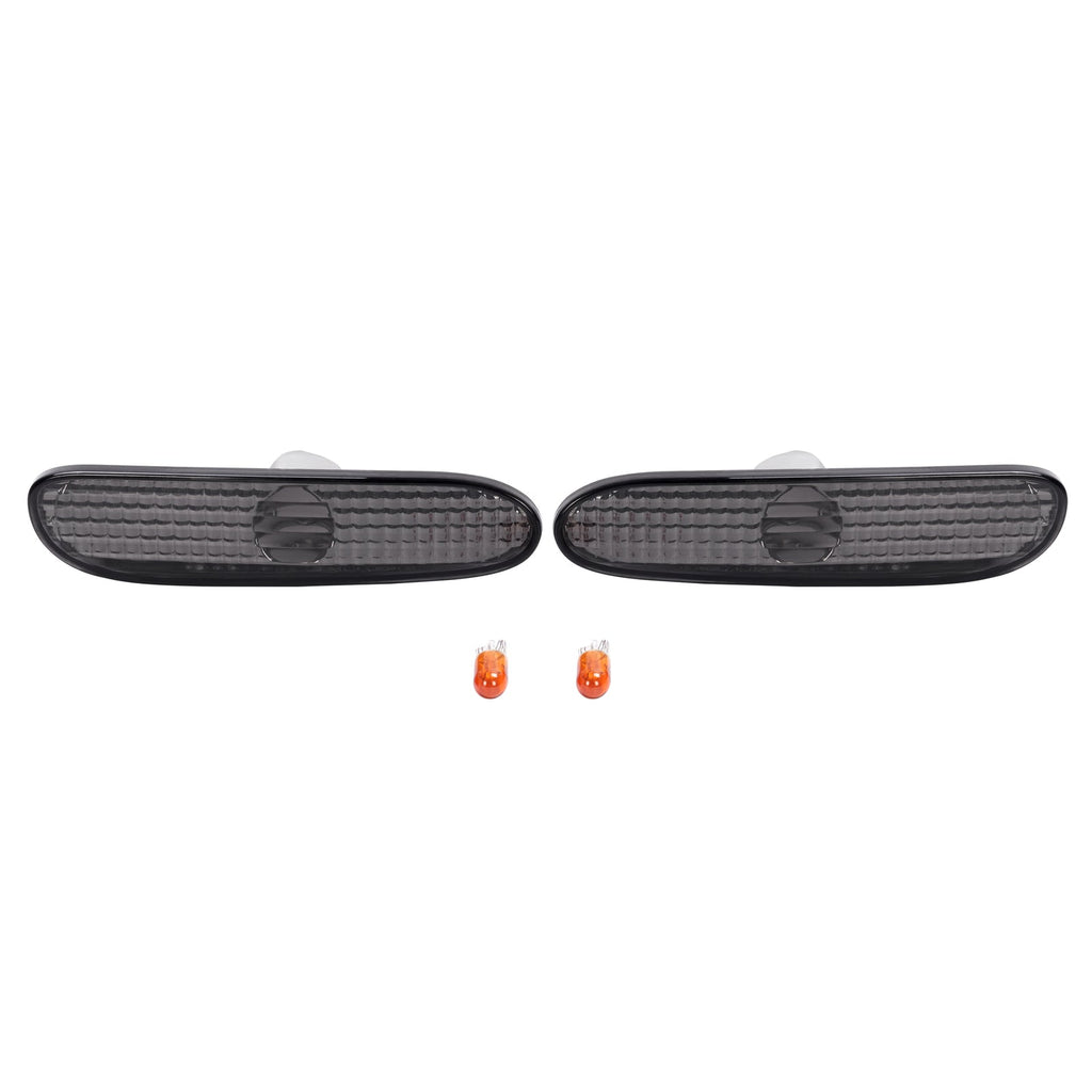 Pair Front Smoke Bumper Side Marker Lights Lamp For Dodge Neon 2000-2005 LH & RH