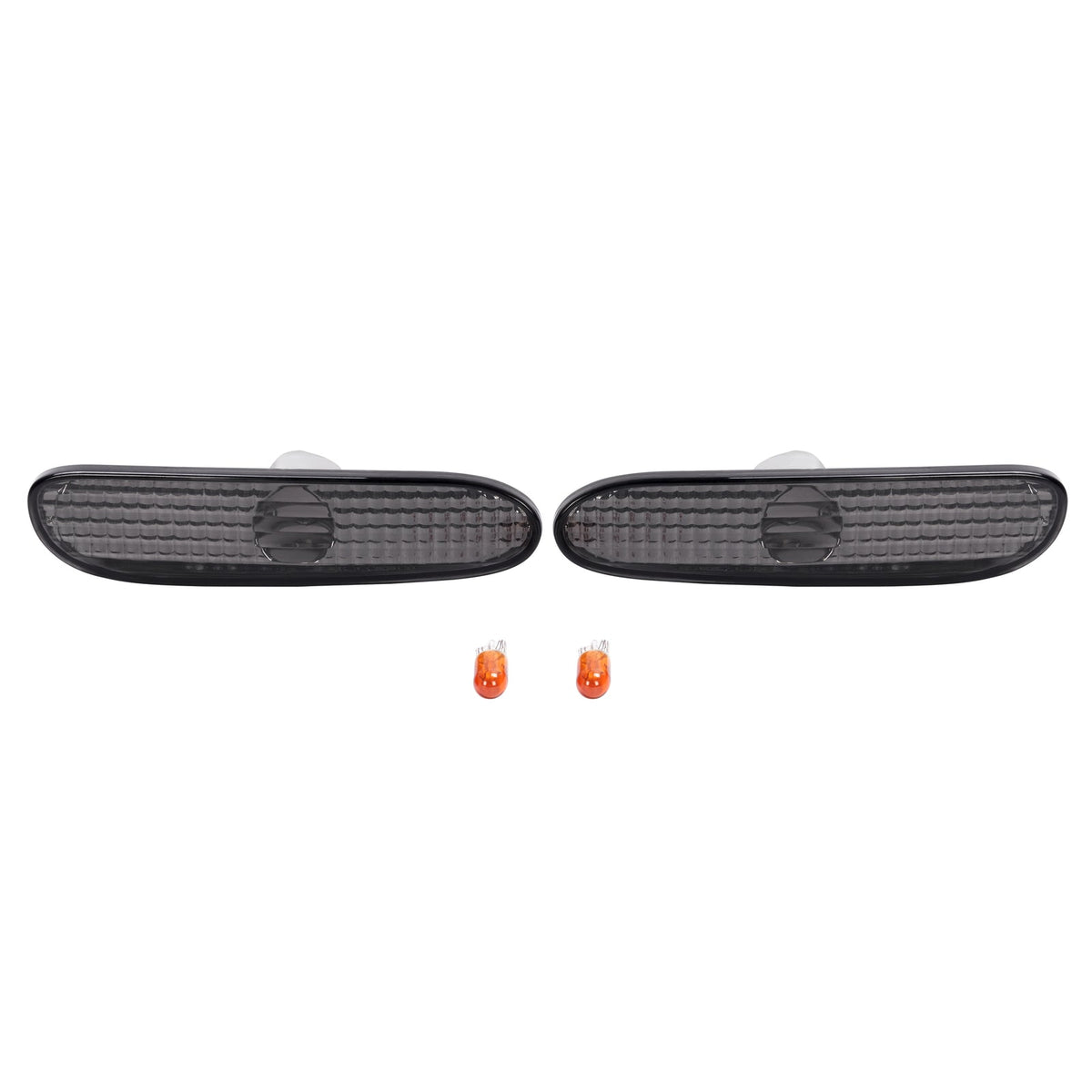 Pair Front Smoke Bumper Side Marker Lights Lamp For Dodge Neon 2000-2005 LH & RH