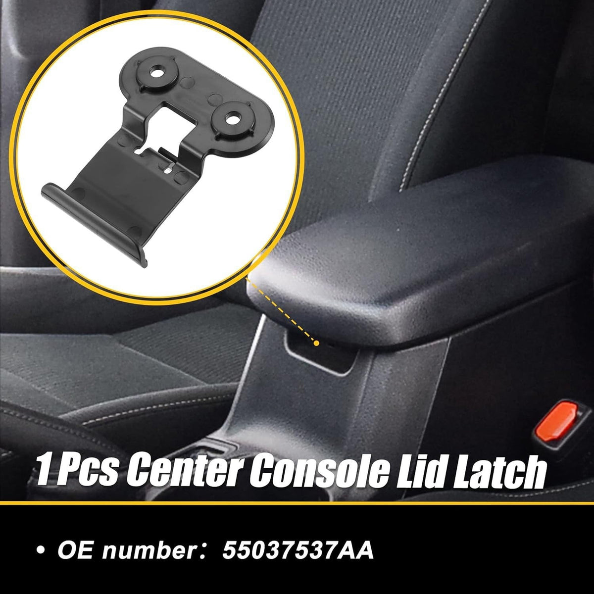 Armrest Center Floor Console Lid Latch for Jeep Cherokee 1997-2001 55037537AA