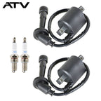 2x Ignition Coil Spark Plug For Yamaha 1998 1999-2016 V Star XVS650A  XVS650