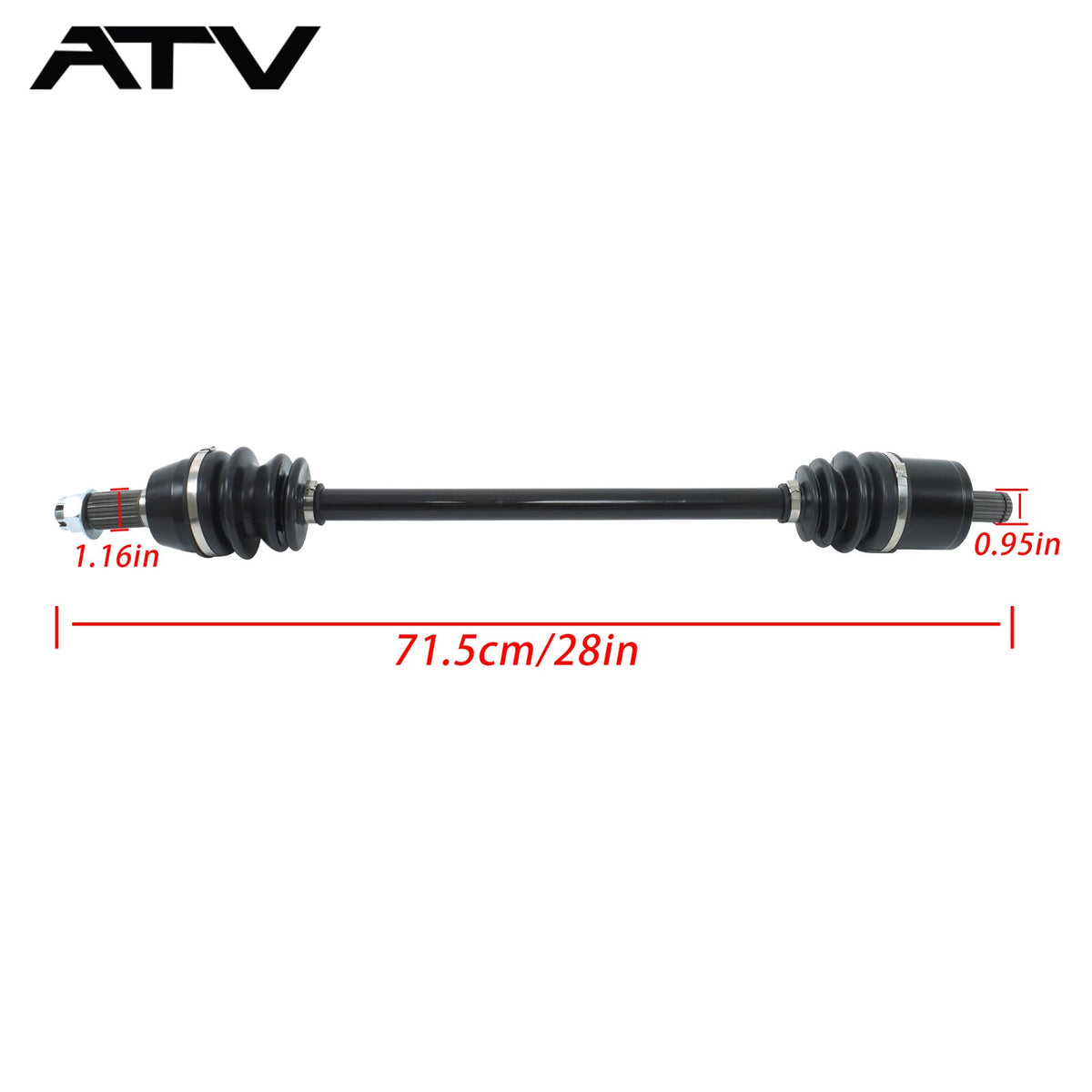 2PCS 1332637 Front Left and Right CV Axles Drive Shaft For Polaris Ranger XP 900