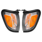 For 2001 2002 2003 2004 Toyota Tacoma White Headlights & Black Corner Light 4Pcs