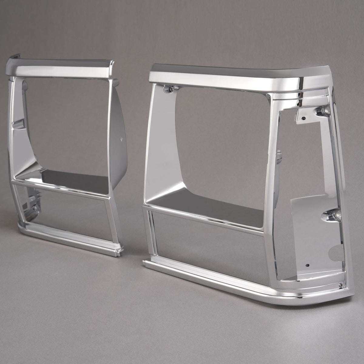 2PCS Set Headlight Door Bezel Trim For Jeep Cherokee 91-96 Comanche 91-92 Chrome