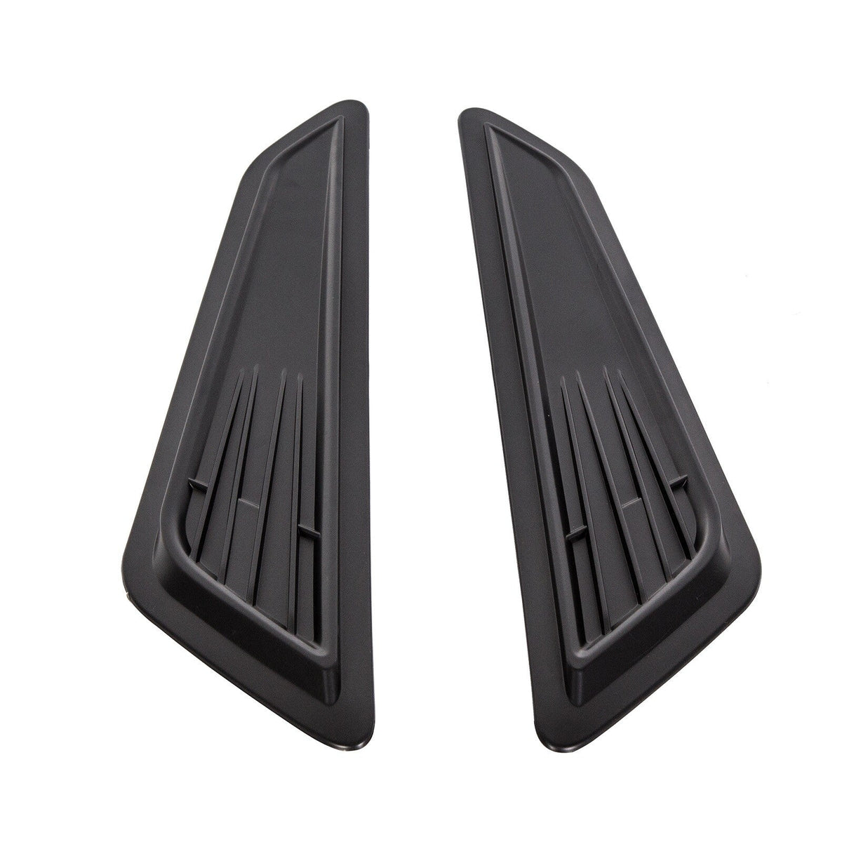 BLACK BONNET HOOD VENT SCOOP COVERS FOR 2016-23 2019 2020 CHEVY CAMARO 1LT LT RS