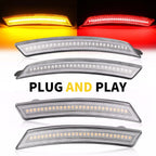 Side Marker Fender Lights Front Rear Set For Mini Cooper 2007-15 R55 R56 R57 R60