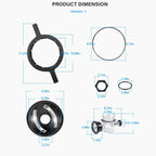 154856 8.5" Buttress Thread Closure Tank Lid Kit for Pentair Triton TR100 TR140