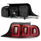 LED Tail Lights Brake Lamps Black Housing Left+Right For Ford Mustang 2013-2014