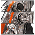 Projector Halogen Pair Headlight For Cadillac CTS CT-S 2008-15 Left Right W/Bulb