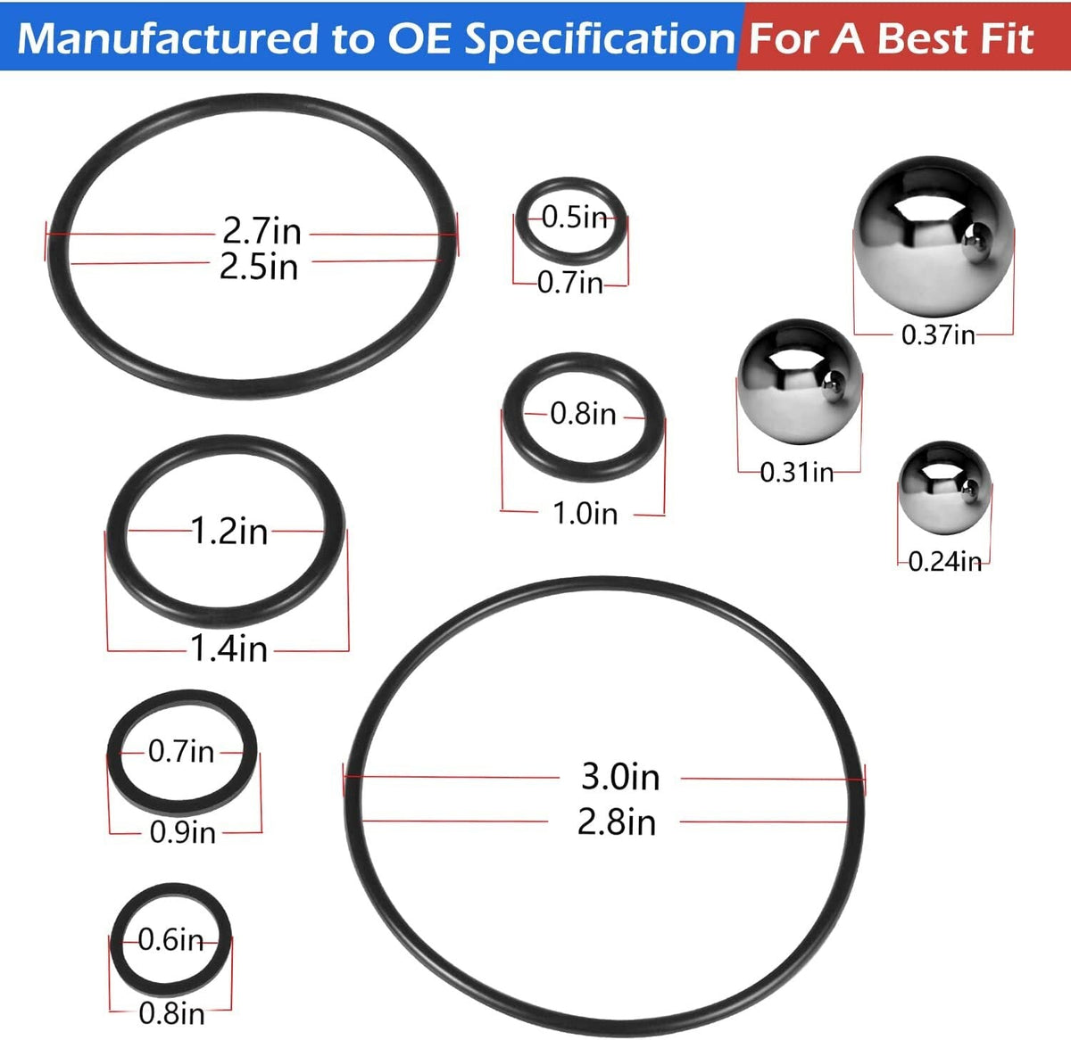 328 Series - Floor Jack Repair Kit Seal Kit For AM200F Matco Floor Jack 2 Ton