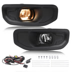 Pair For Ram 1500 2019-2024 Front Driver & Passenger Side Fog Lights W/Bezels