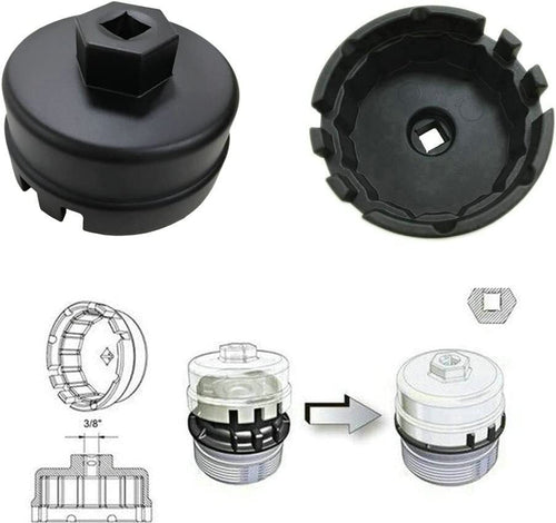 14 Flute Oil Filter Wrench Cap Removal Tool For Toyota Corolla Camry RAV4 Lexus