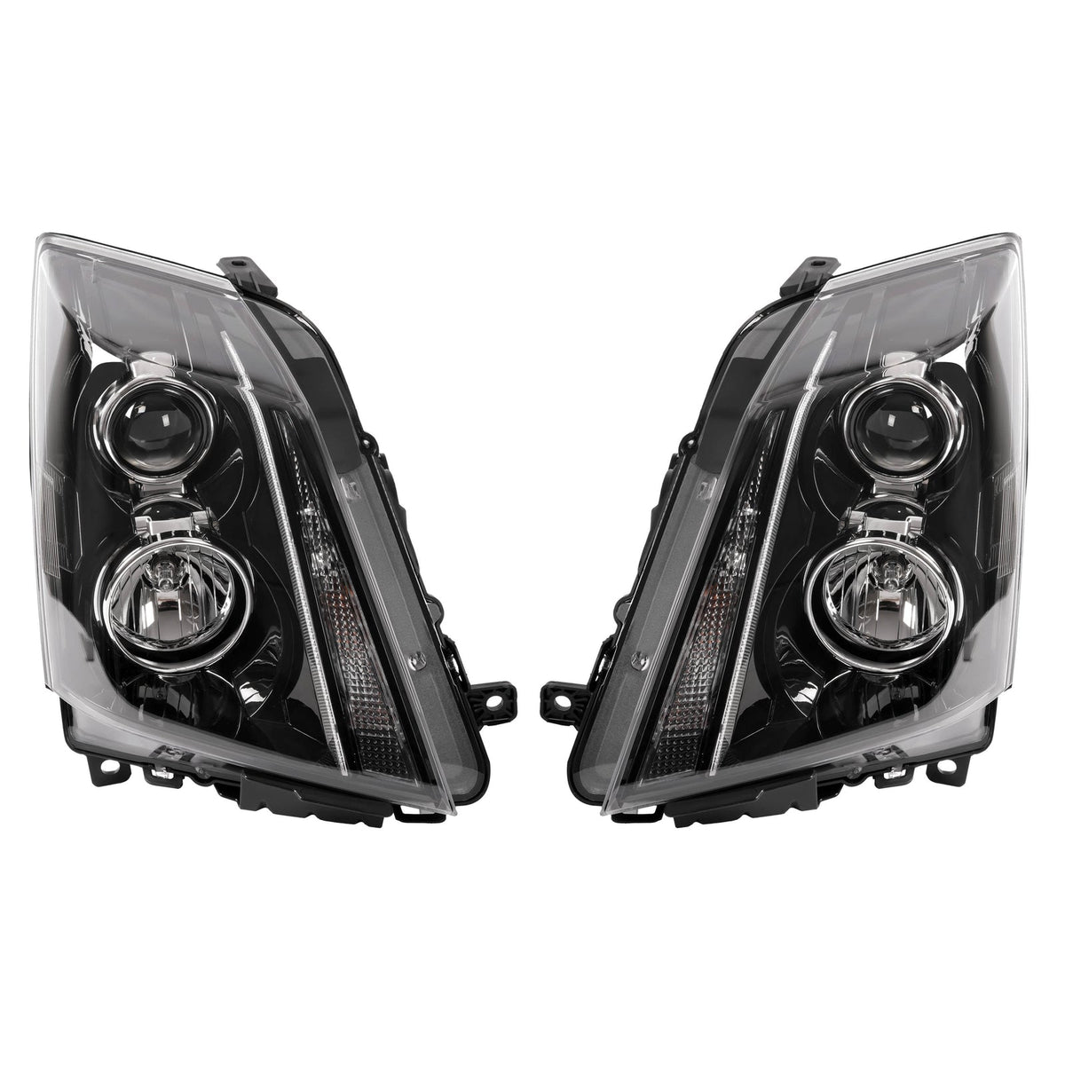 For 2008-2014 15 Cadillac CTS CT-S Headlights Assembly Pair Left+Right Headlamp