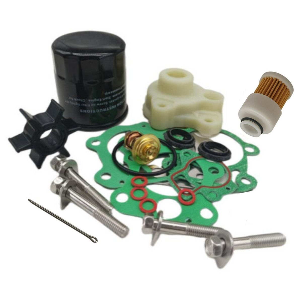 Maintenance Service Kit For Yamaha 4-Stroke 50HP F50B Outboard w/Oil Fuel Filter
