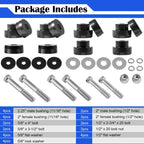 134-10005 Billet Aluminum Body Mount Bushings for 1968-1981 Camaro Nova Chevy II