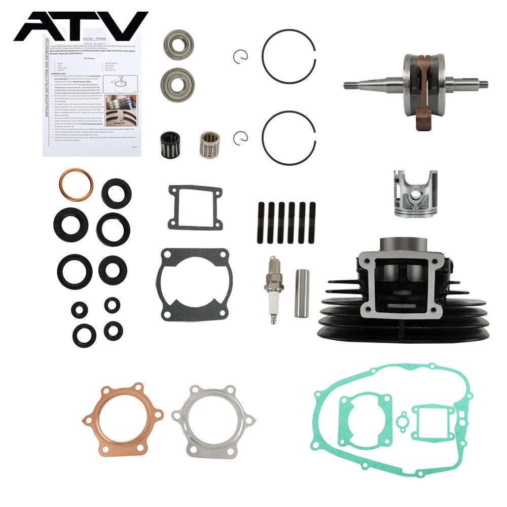 Piston Cylinder Crank Motor Rebuild FOR Yamaha Blaster 200 66 Gasket Seal Kit