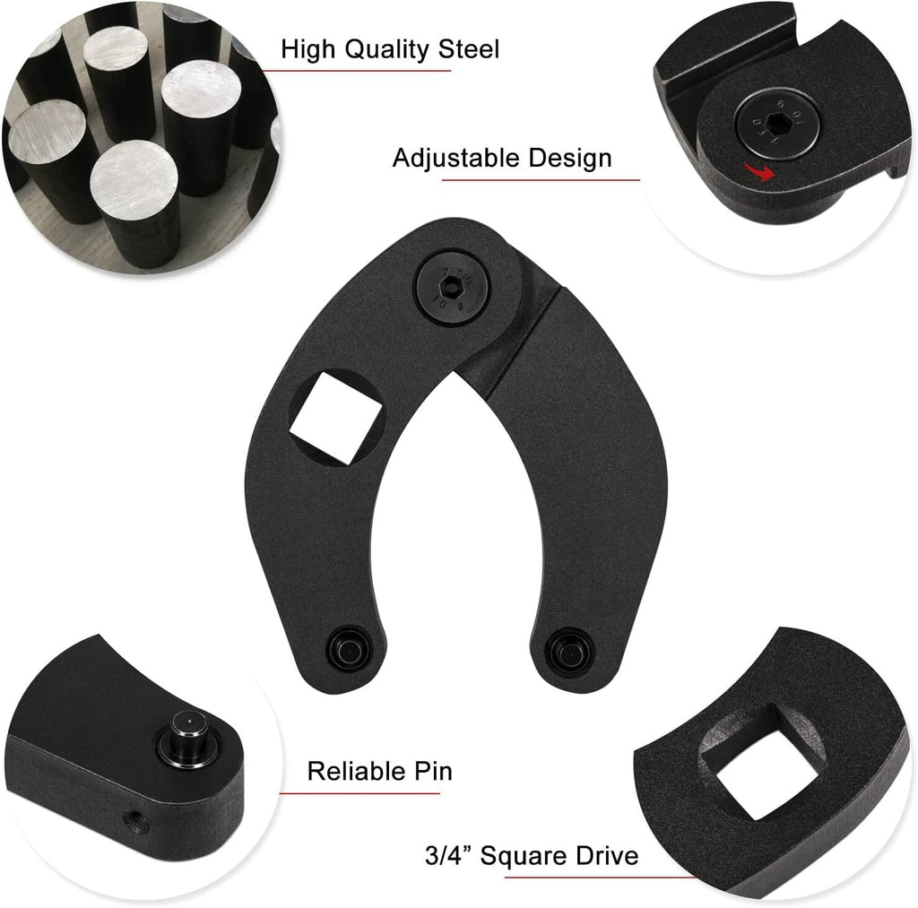 3/4" Drive 1266 Adjustable Gland Packing Nut Spanner Wrench 2" to 6" Pin Tool