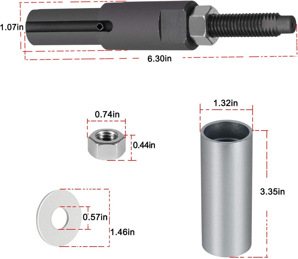 7222 Injector Tube Remover Installer Kit for GM 6.6L Duramax Diesel J-45910