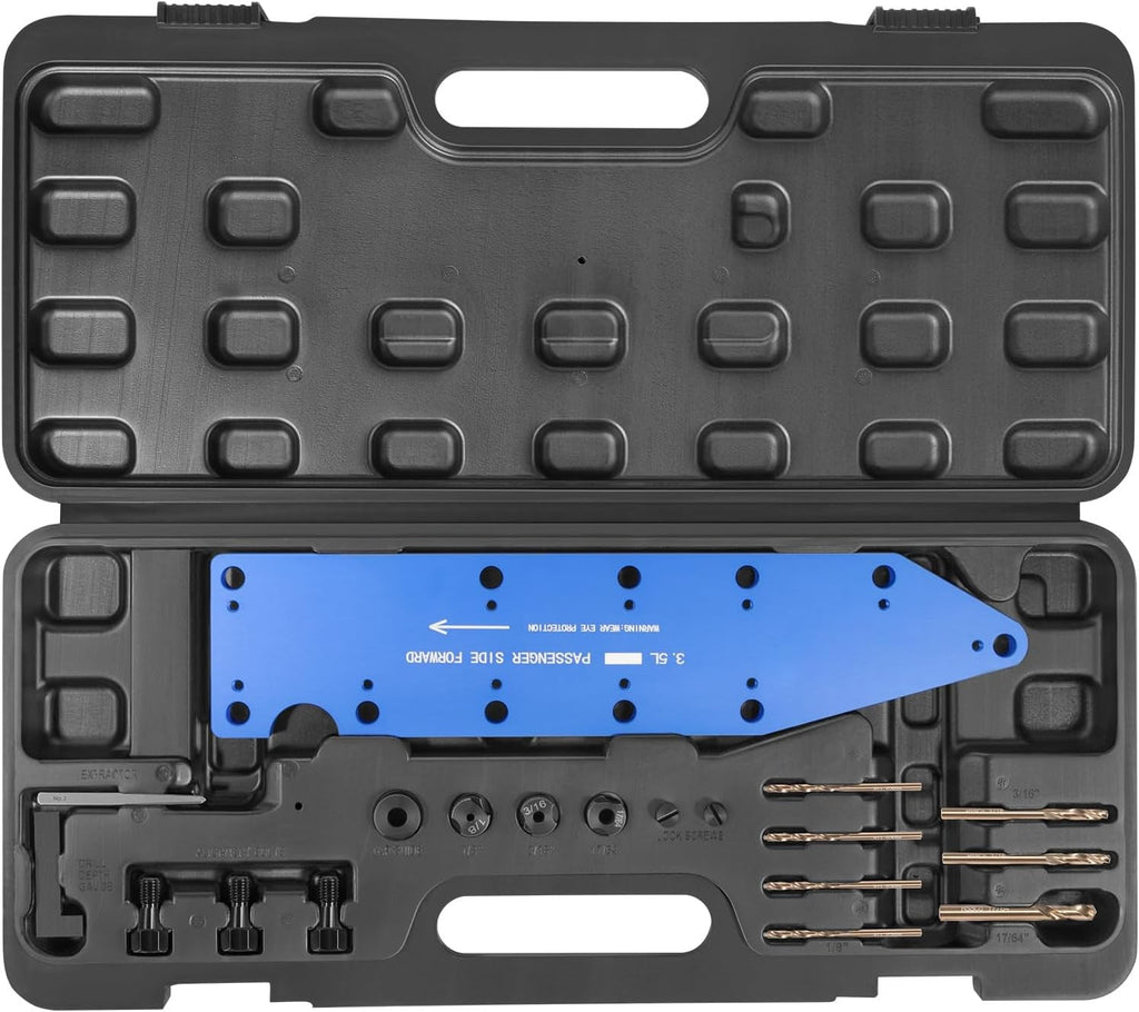72610 Manifold Drill Template for Ford 3.5L Ecoboost Remove Broken Exhaust Bolts