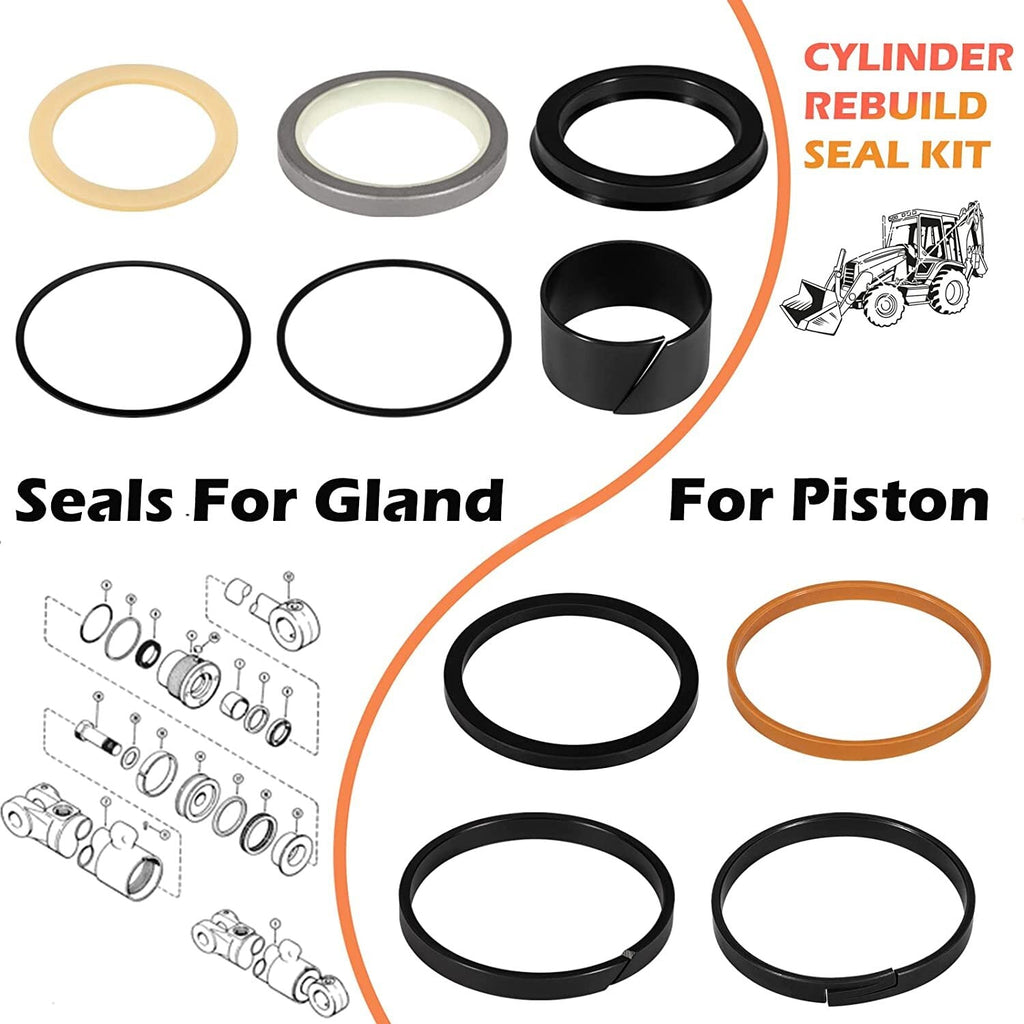 Hydraulic Cylinder Seal Kit Fit Case 580E 580SE 580SD Backhoe Whole Machine