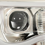 DOT Chrome LED Tube Projector Headlights HeadLamps For Toyota Tacoma 2005-2011