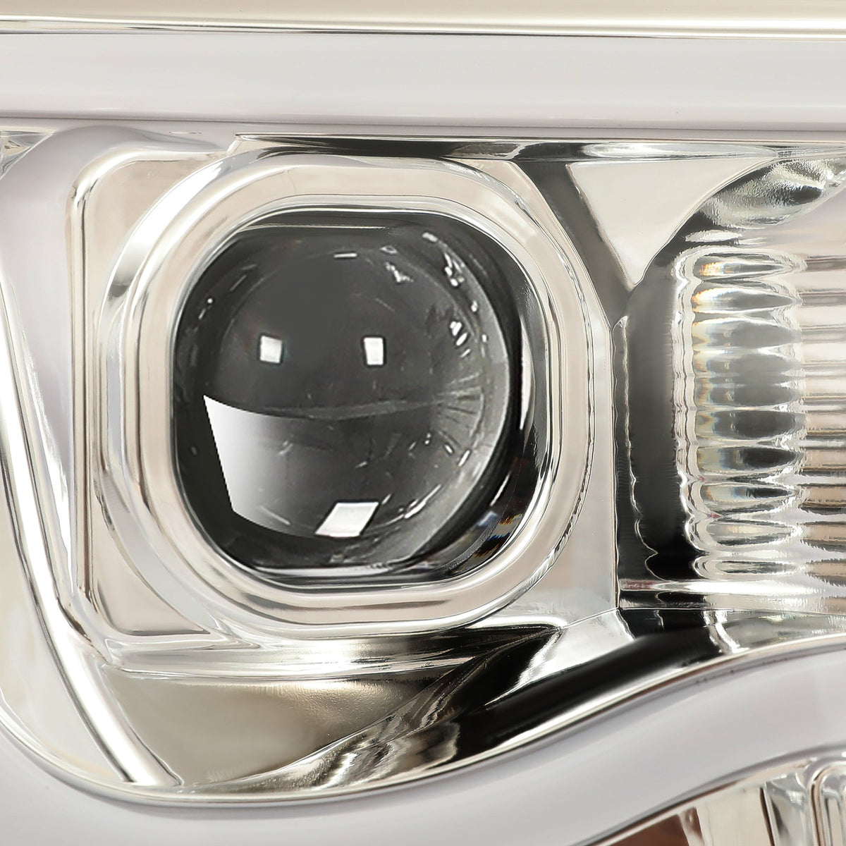 DOT Chrome LED Tube Projector Headlights HeadLamps For Toyota Tacoma 2005-2011
