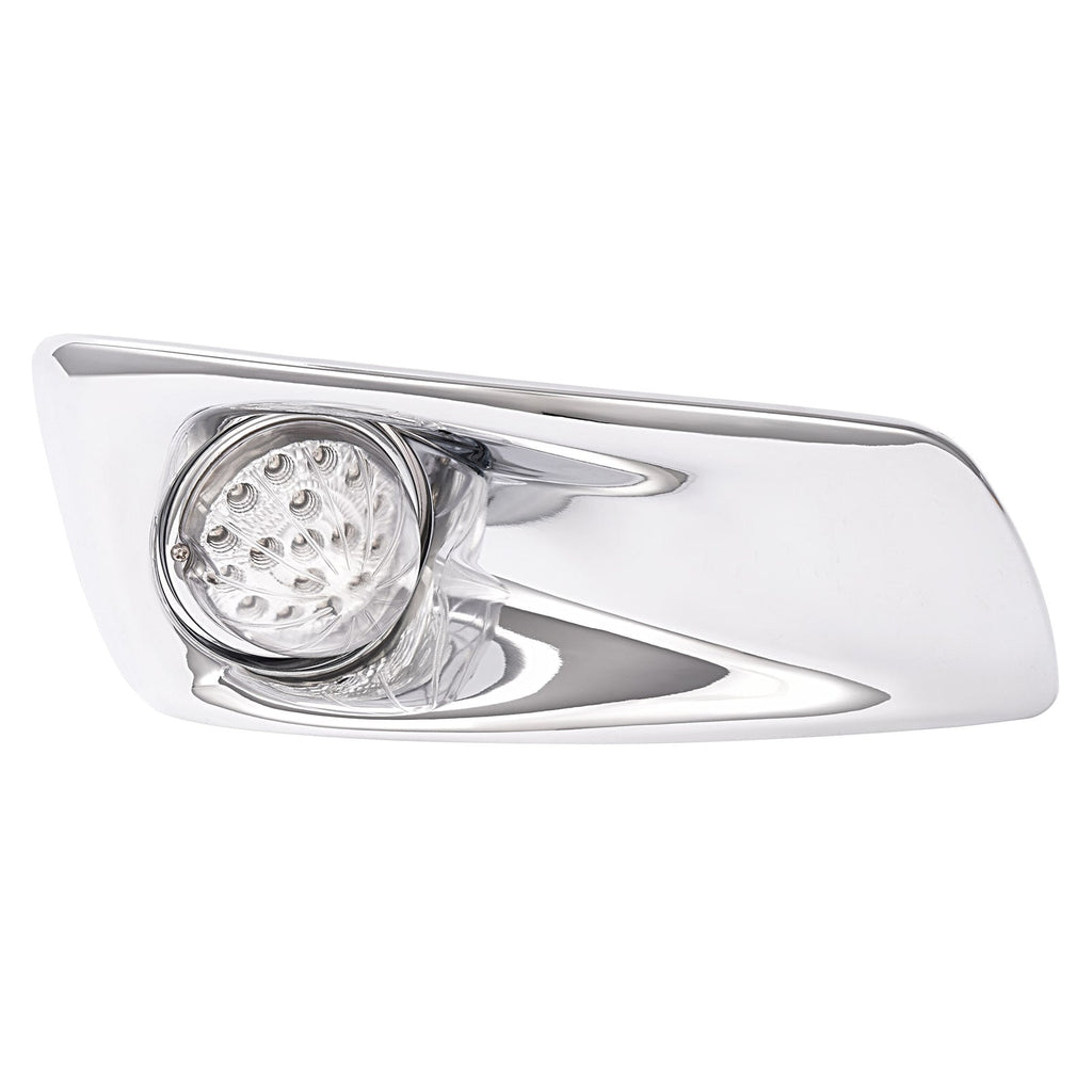Right Side LED Clear Lens Fog Light+Fog Light Bezel For Kenworth T660 2007-2017