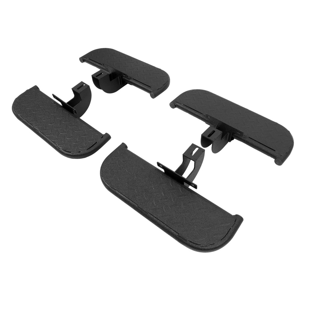4Pc Side Steps Nerf Bar Running Boards For 18-25 JEEP WRANGLER JL Unlimited 4D