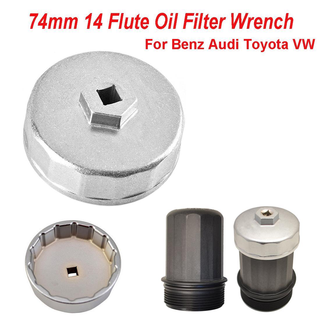 74mm 14 Flute Oil Filter Wrench Caps for Mercedes Porsche VW Audi Ford Benz BMW