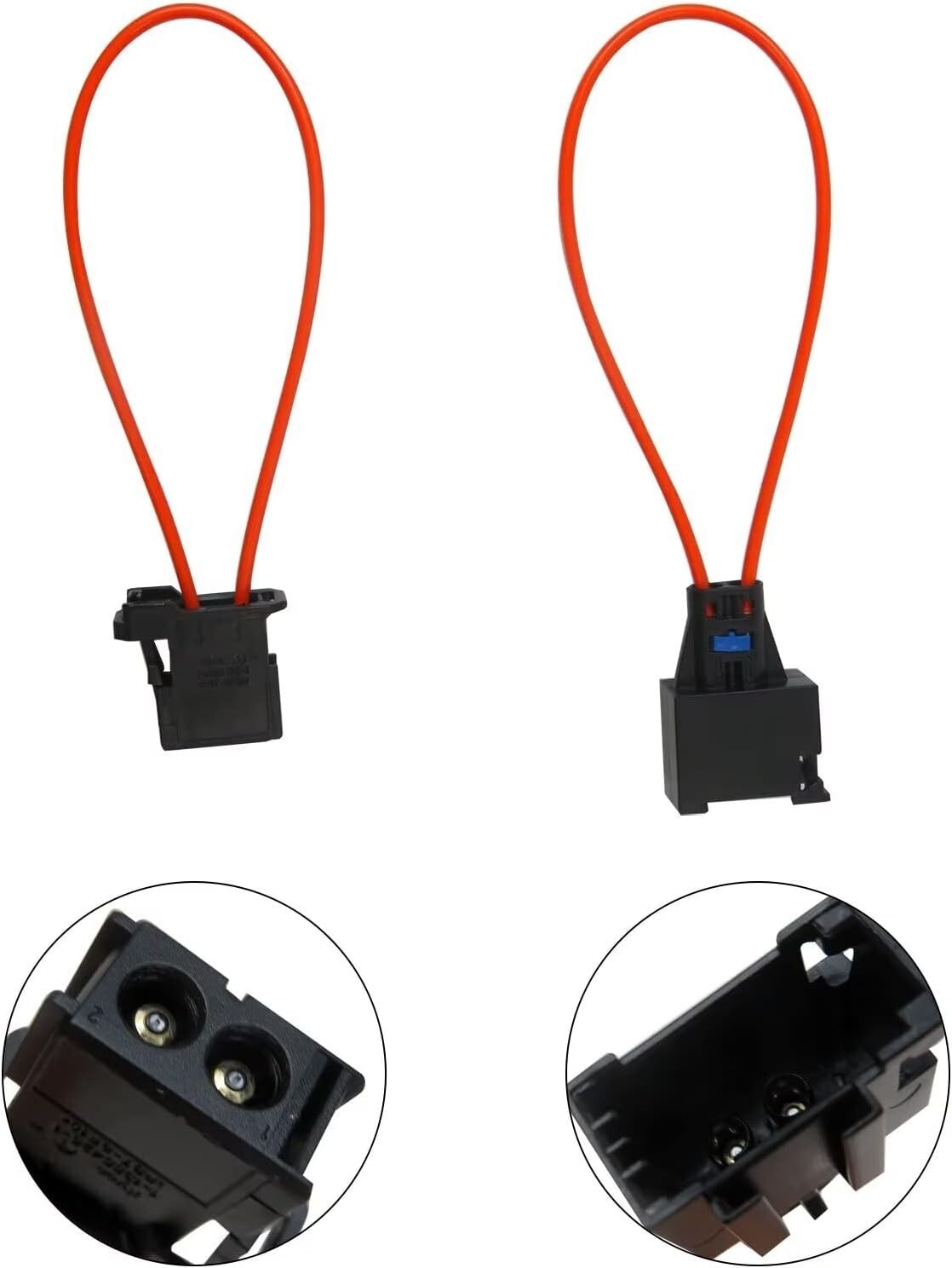 2 pairs MOST fiber optic loop bypass MALE & FEMALE kit adapter for MERCEDES BMW