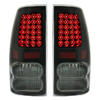 Black Smoke For Toyota Tundra 2007-2013 LED Tail Lights Brake Lamps Left+Right