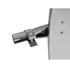 Stainless Quarter Fender Kit Semi Truck W/Tubes and Bracket 24" x 24" Universal