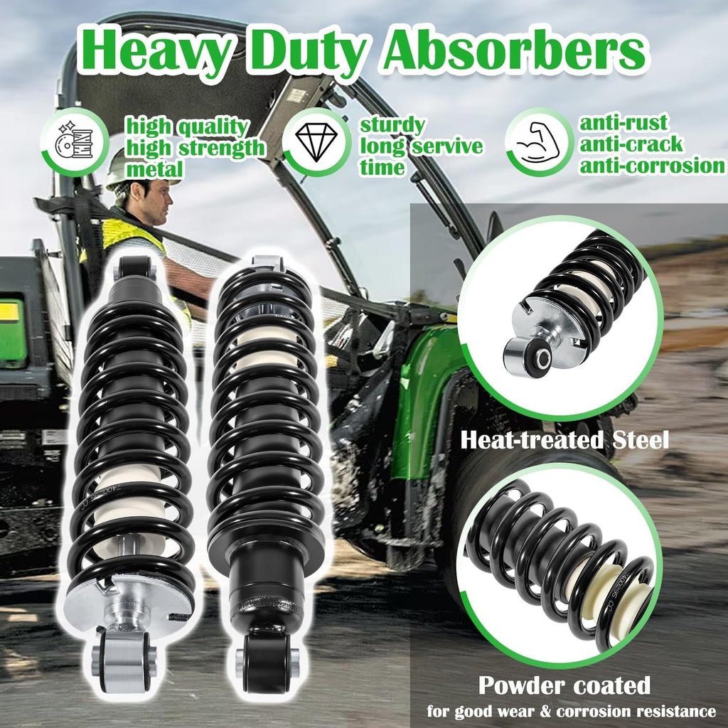 2Pcs Rear Coil-Over Struts Shocks Spring for John Deere Gator XUV620i, XUV850D