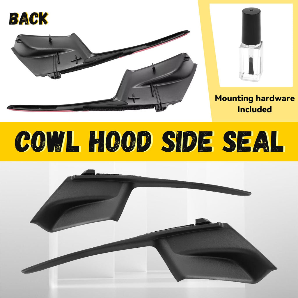 2pcs Windshield Wiper Cowl Extension Cover Trim Panel Fits Toyota Sienna 2011-20