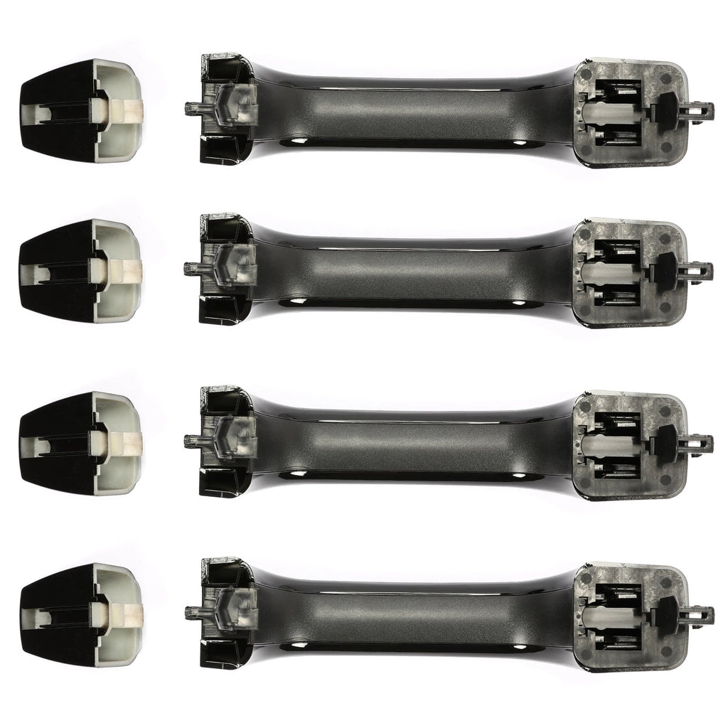 4PCS Gloss Black Exterior Door Handles Fit Hummer H3 2006-2010 For 25832250