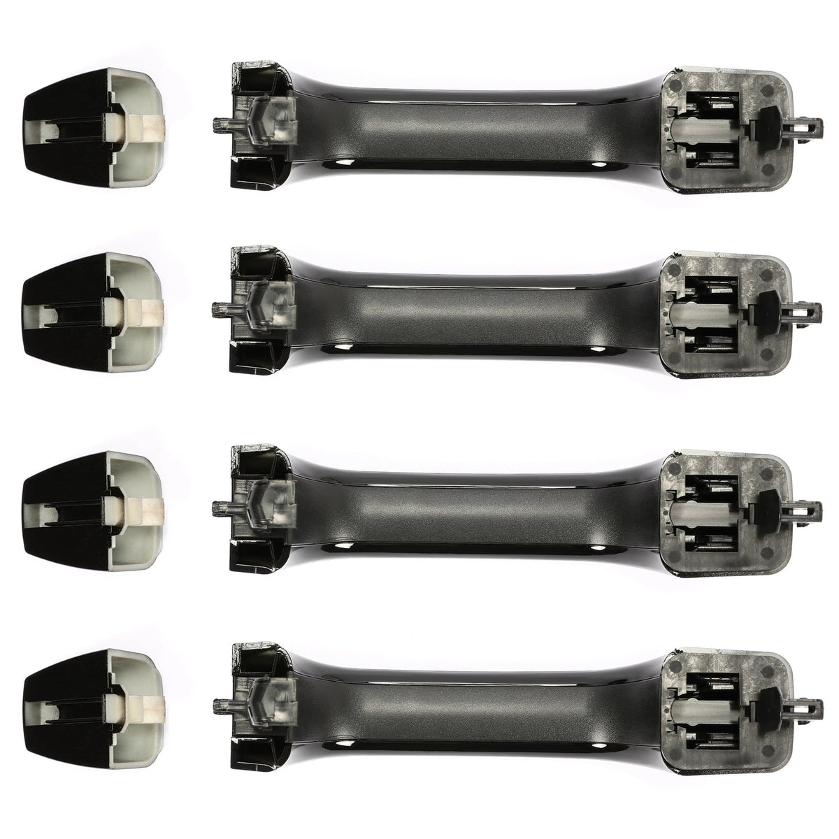 4PCS Gloss Black Exterior Door Handles Fit Hummer H3 2006-2010 For 25832250