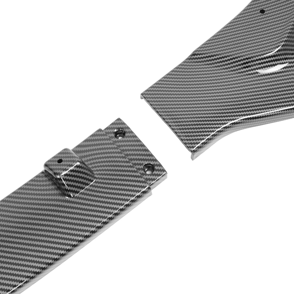 Carbon Fiber Color Front Bumper Lip Splitter For 2018-24 Infiniti Q50 Luxe Base