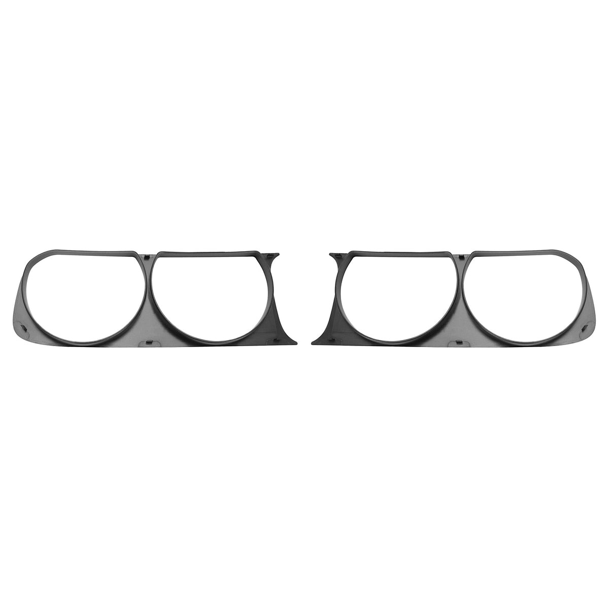 For 2008-2014 Dodge Challenger Headlight Bezel Set of 2 Left and Right Side