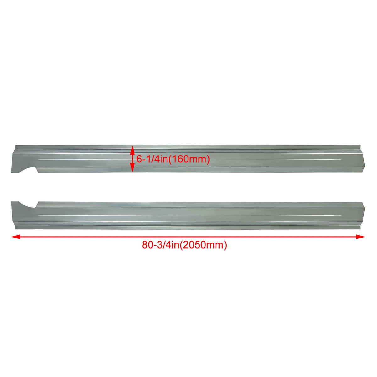 For 2009-18 Dodge Ram 1500 2500 3500 Pickup Crew Cab Slip-on Rocker Panels PAIR