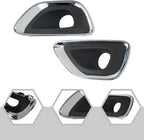 1Pair Fog Light Lamp Bezel Bumper Trim Cover For 2014-16 Jeep Grand Cherokee