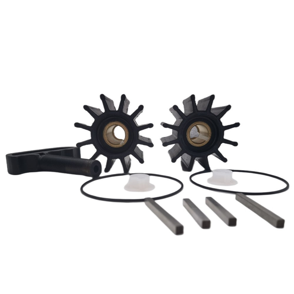 2pcs Impeller Kits w/ Puller Sherwood 17000K Cummins 3802444 Caterpillar 1W5664